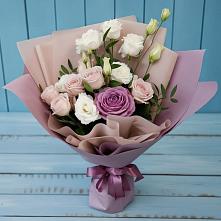 Букет цветов из:  Розы и Лизиантусы в Приаргунске