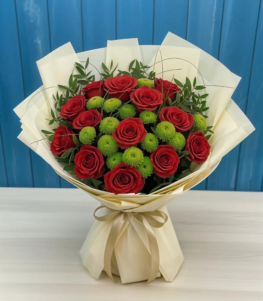 Букет цветов из: Розы и Хризантемы в Приаргунске