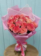 Букет 15 Розовых роз Равель в Приаргунске