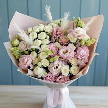 Букет цветов из:  Альстромерии и Розы в Приаргунске